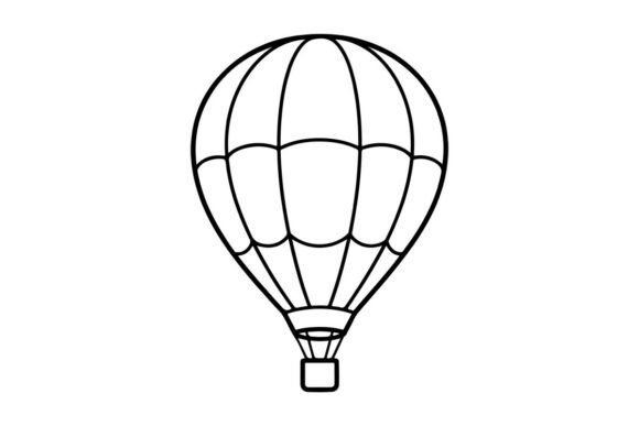 Download Outline Hot Air Balloon Vector - Balloon vector Collection