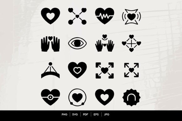 Download Emotional Wellness and Love Icons Set - Premium Resources