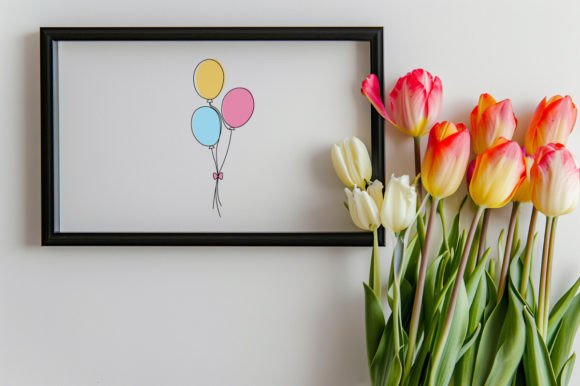 Download Continuous One Line Art Balloon Vector - Balloon vector Collection