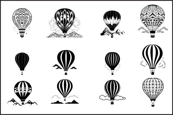 Download Hot Air Balloon Vector SilhouetteHot Air - Balloon vector Collection