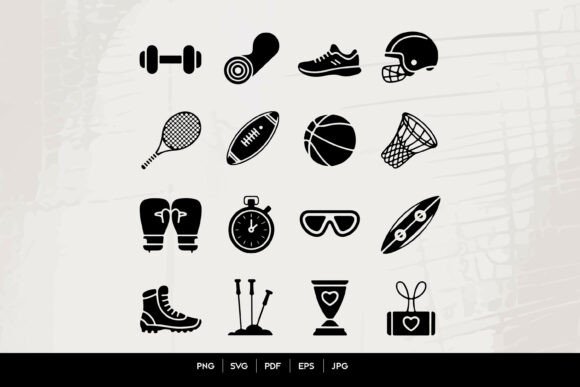 Download Black Sports Icons Set - Premium Resources
