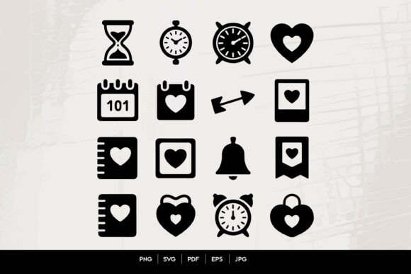 Download Time and Reminder Icons Set - Premium Resources